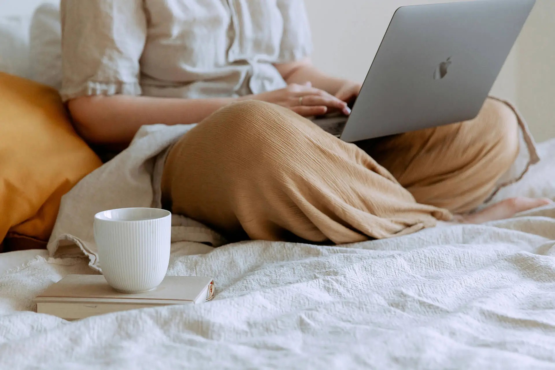 Laptop screen during an online CBT therapy video session